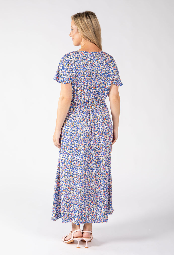Rosemarine Ditsy Print Midi Dress