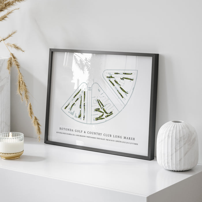 Rotonda Golf & Country Club - Long Marsh | Golf Course Print | On+Table