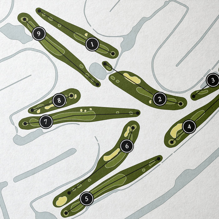 Rotonda Golf & Country Club - Long Marsh | Golf Course Print | Close+Up