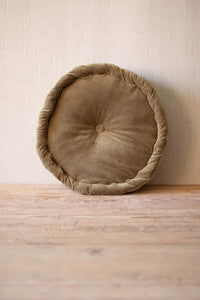 Round Velvet Floor Cushion