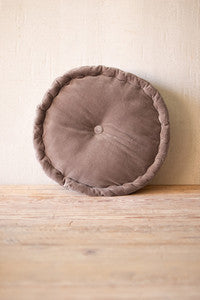 Round Velvet Floor Cushion