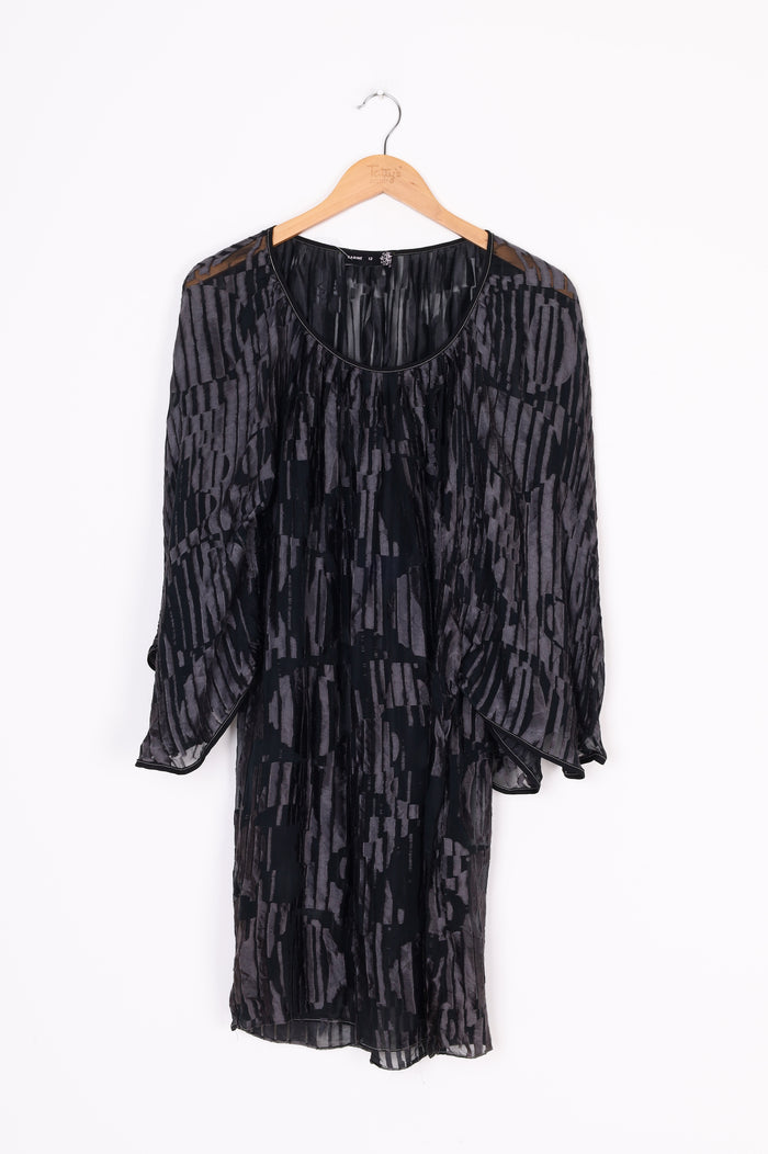 Sabine Womens Grey Dress Size 12