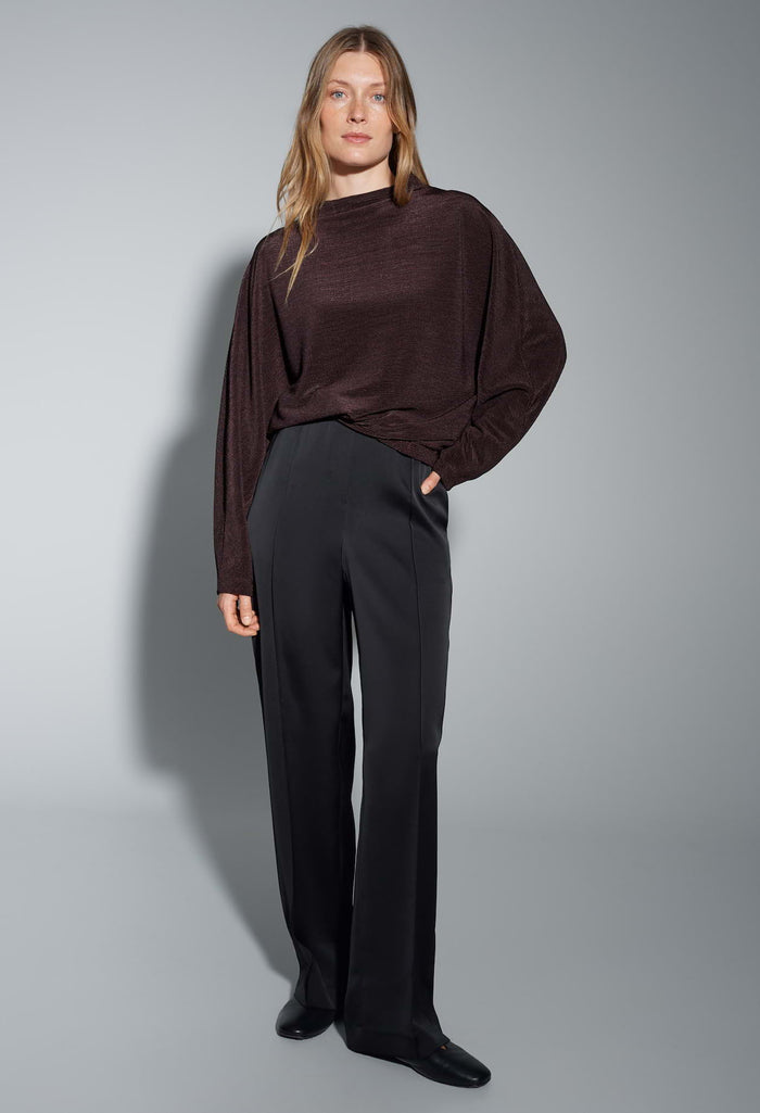 Saglanz Gloss Effect Jersey Top