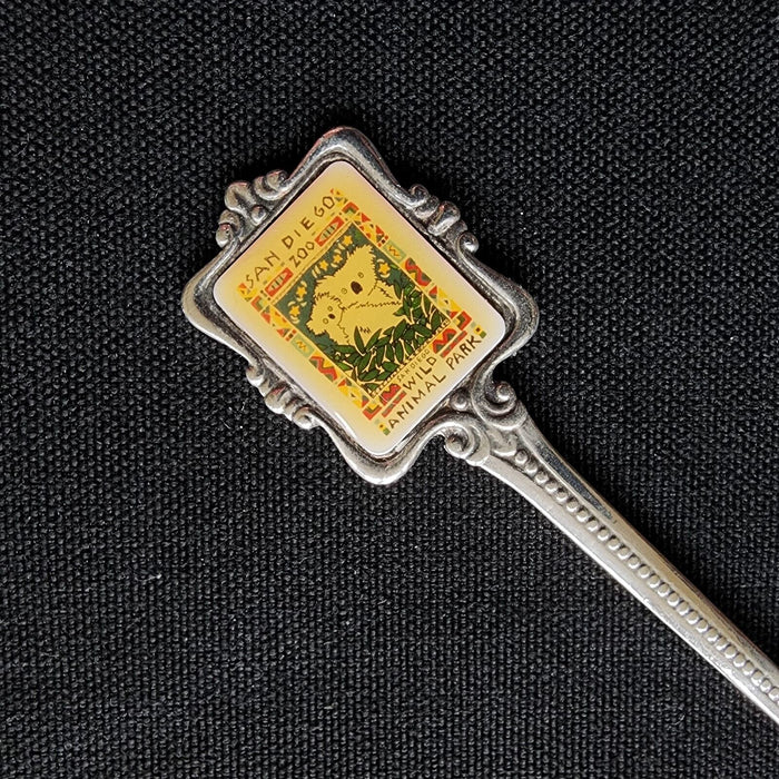 San Diego Zoo Wild Animal Park Collectible Souvenir Spoon 5" 12cm Silver Plated