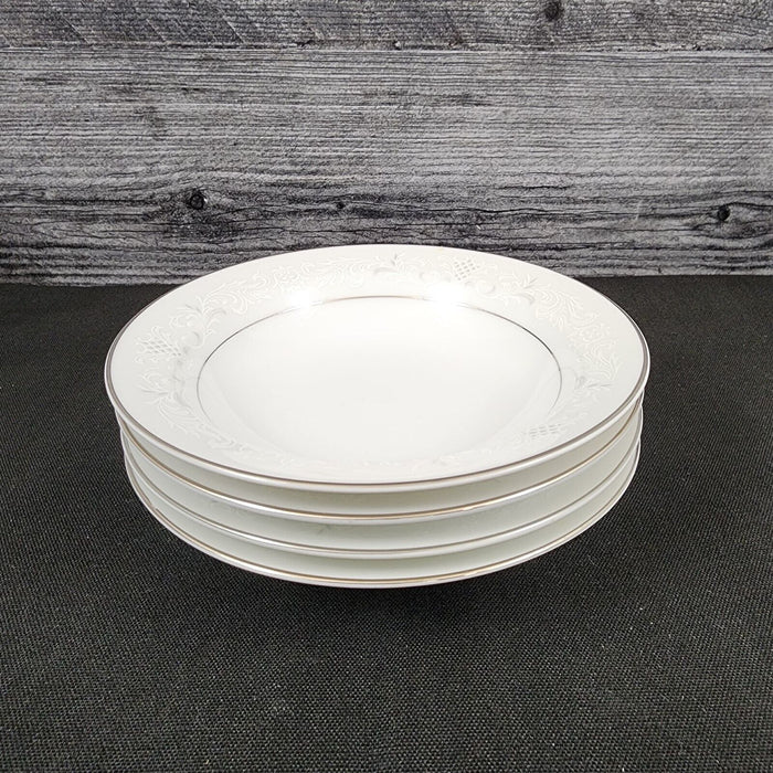Sango Florence Set of 4 Sauce Dessert Fruit Bowl 5 1/2" Gray Scrolls Japan 3646