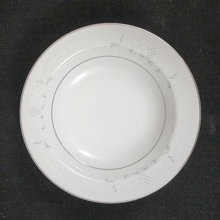 Sango Florence Set of 4 Sauce Dessert Fruit Bowl 5 1/2" Gray Scrolls Japan 3646