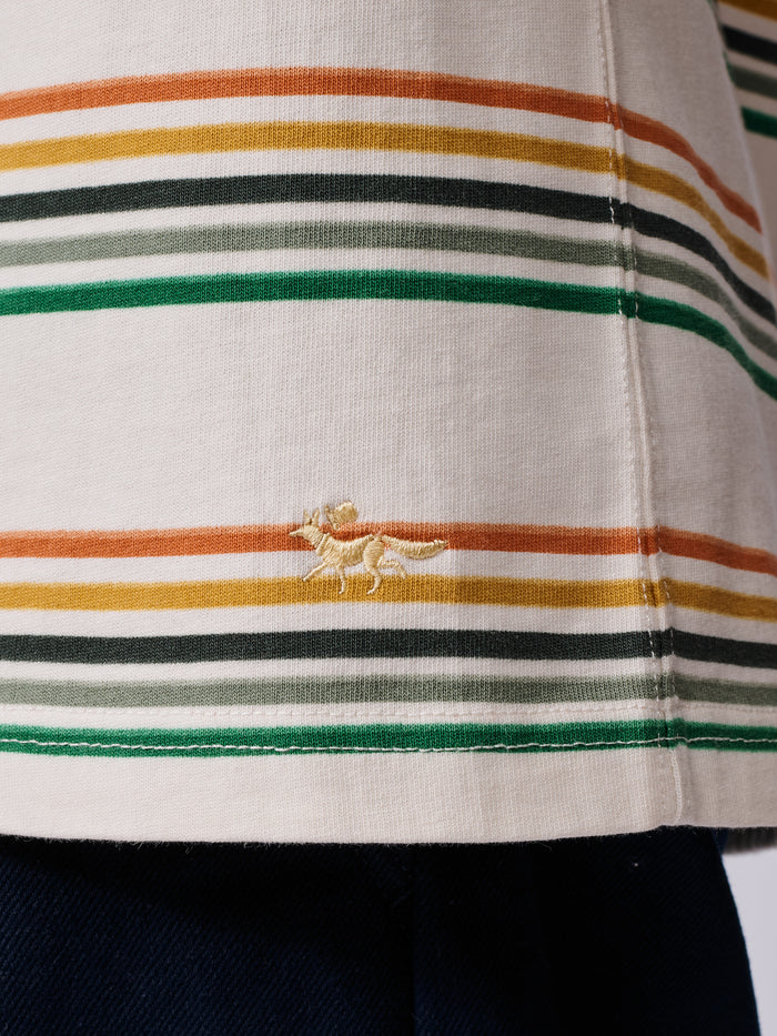 Aubin Multi Stripe Santon Relaxed T-Shirt | T-Shirt