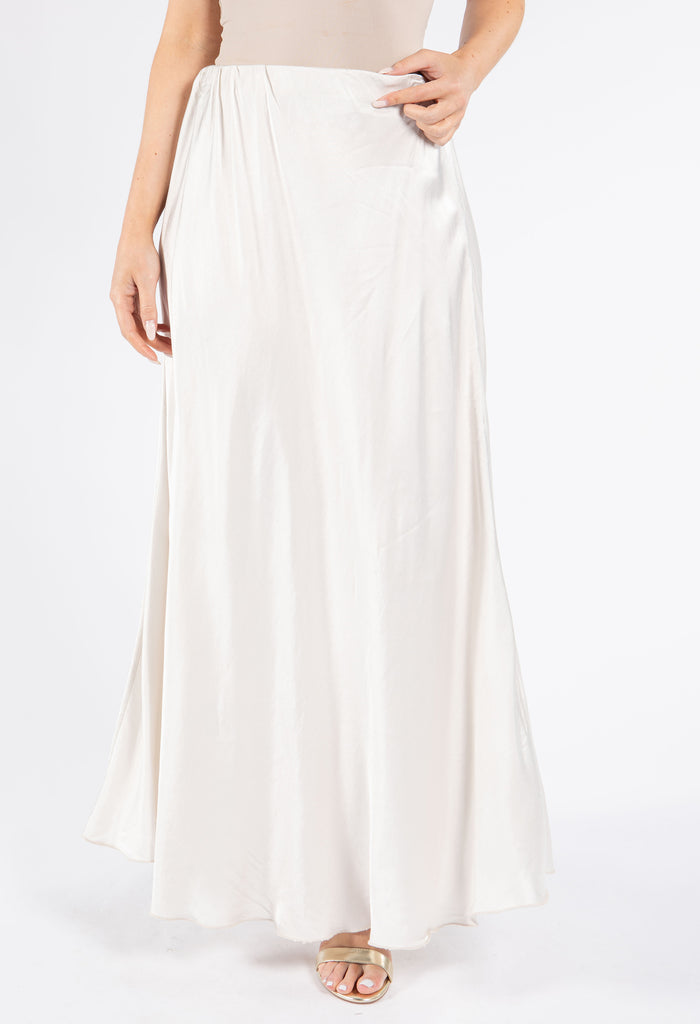 Satin Feel Maxi Skirt
