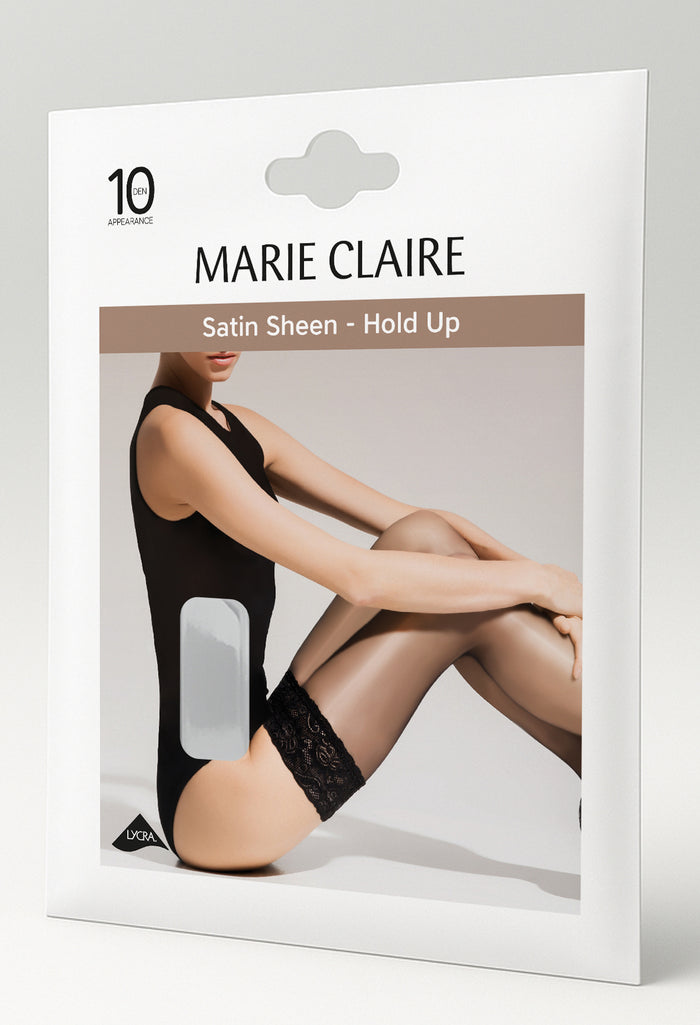 Satin Sheen Hold Ups In 10 Denier