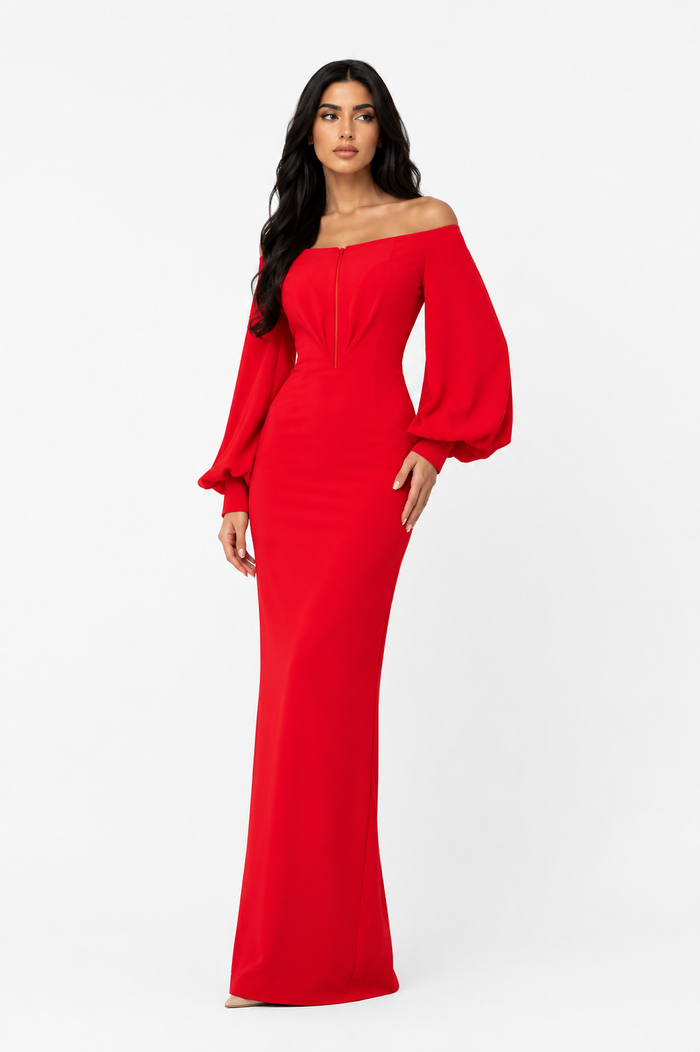 Scarlet Grace Maxi Dress – Radiance