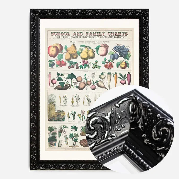 21x30cm | 8¼ x 11¾in / Black Ornate Frame