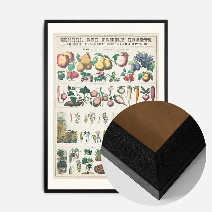 21x30cm | 8¼ x 11¾in / Black Wood Frame