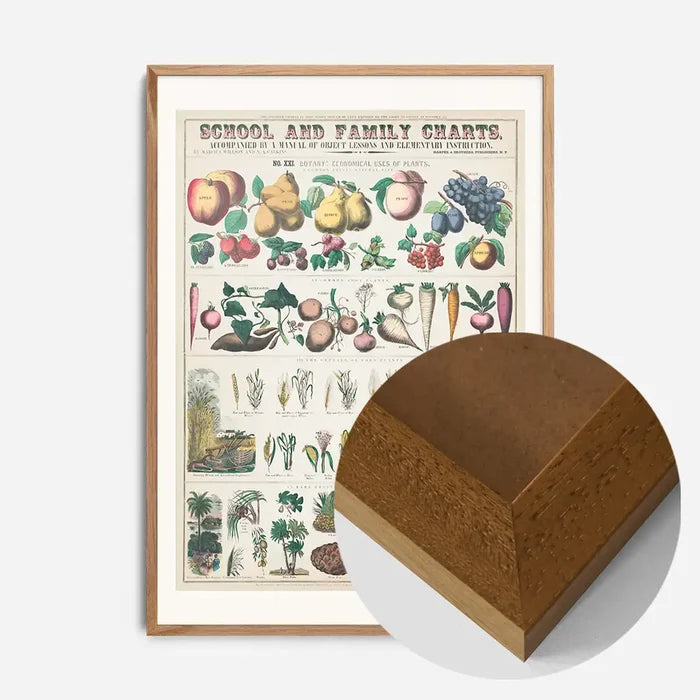 21x30cm | 8¼ x 11¾in / Oak Wood Frame
