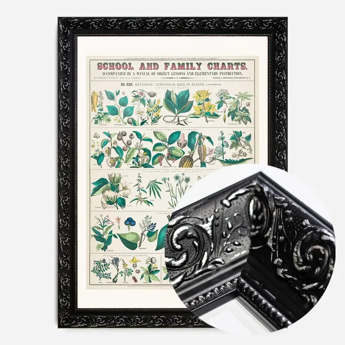 21x30cm | 8¼ x 11¾in / Black Ornate Frame