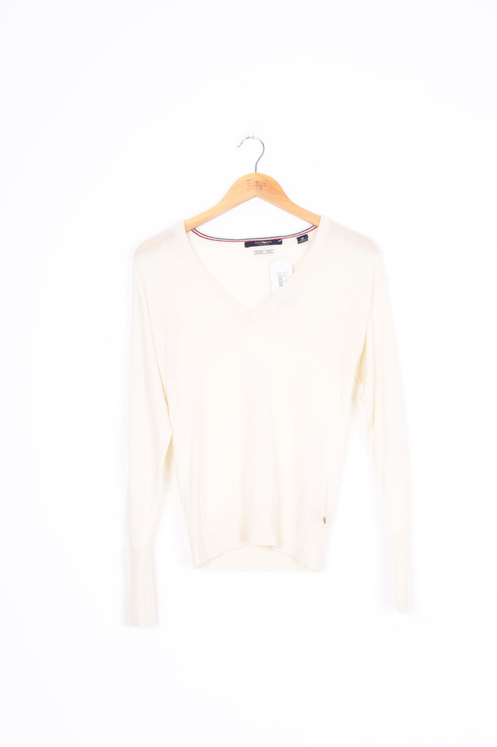 Scotch and Soda Womens Cream Jumper Size XS