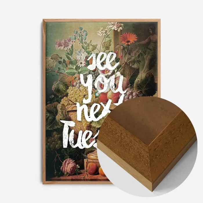 21x30cm | 8¼ x 11¾in / Oak Wood Frame