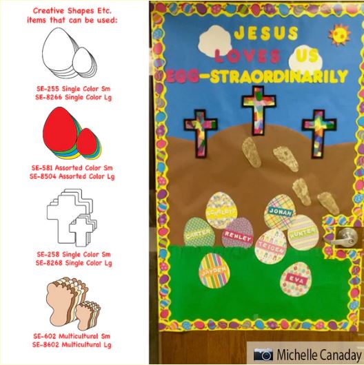 Best Vivid cross cut-outs, ideal for classroom and bulletin boards
