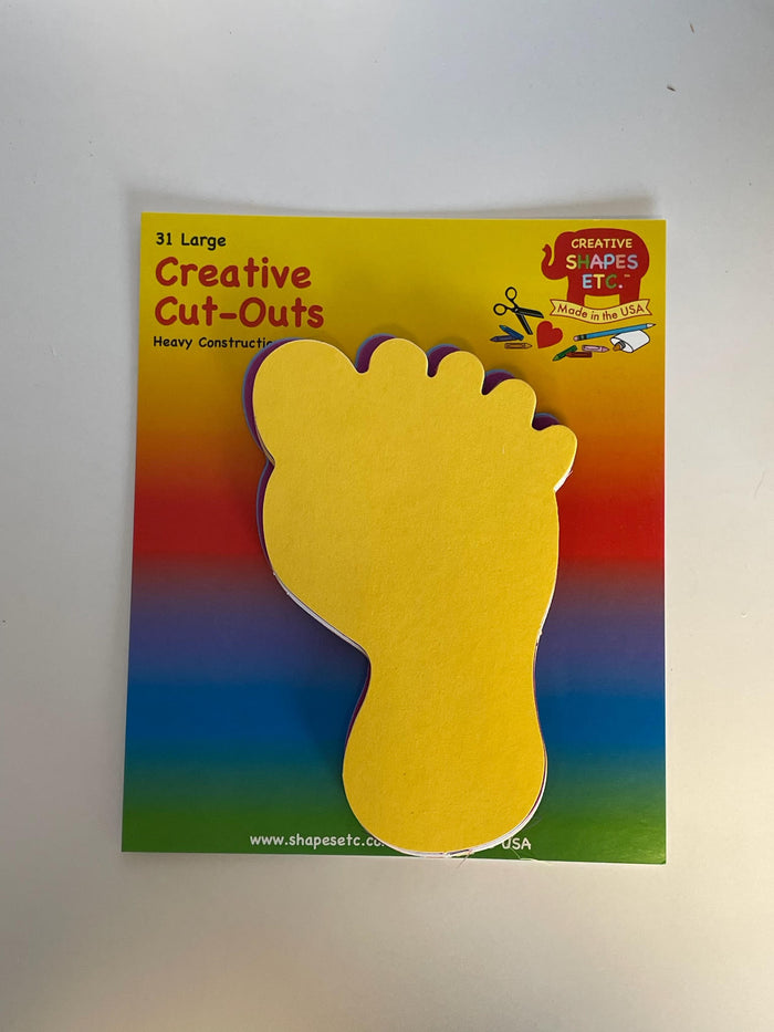 Large Assorted Cut-Out - Foot - Creative Shapes Etc.