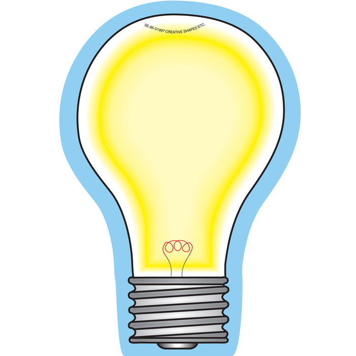Creative light bulb print large Notepad