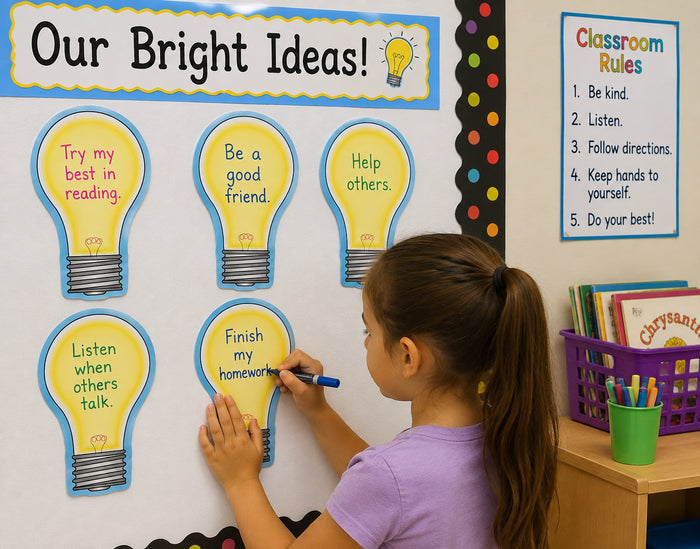 SHAPES ETC. Large Notepad - Light Bulb