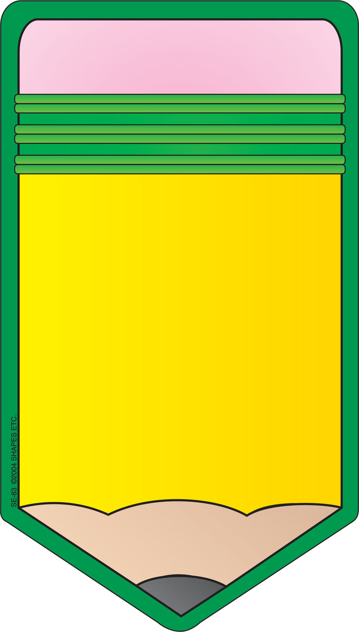 Large Notepad - Pencil - Creative Shapes Etc.