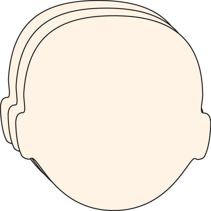 Large Single Color Cut-Out - Face - Creative Shapes Etc.
