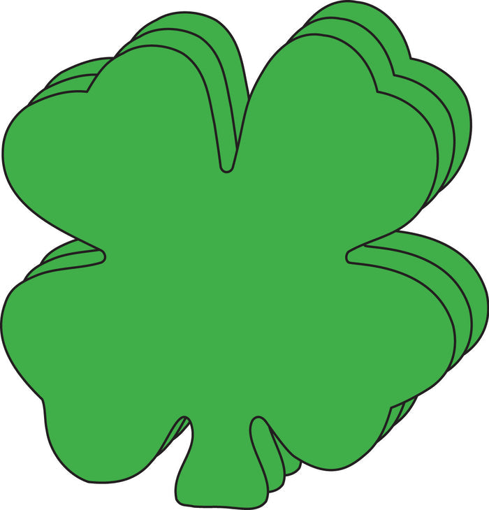 Large Single Color Cut-Out - Four Leaf Clover - Creative Shapes Etc.