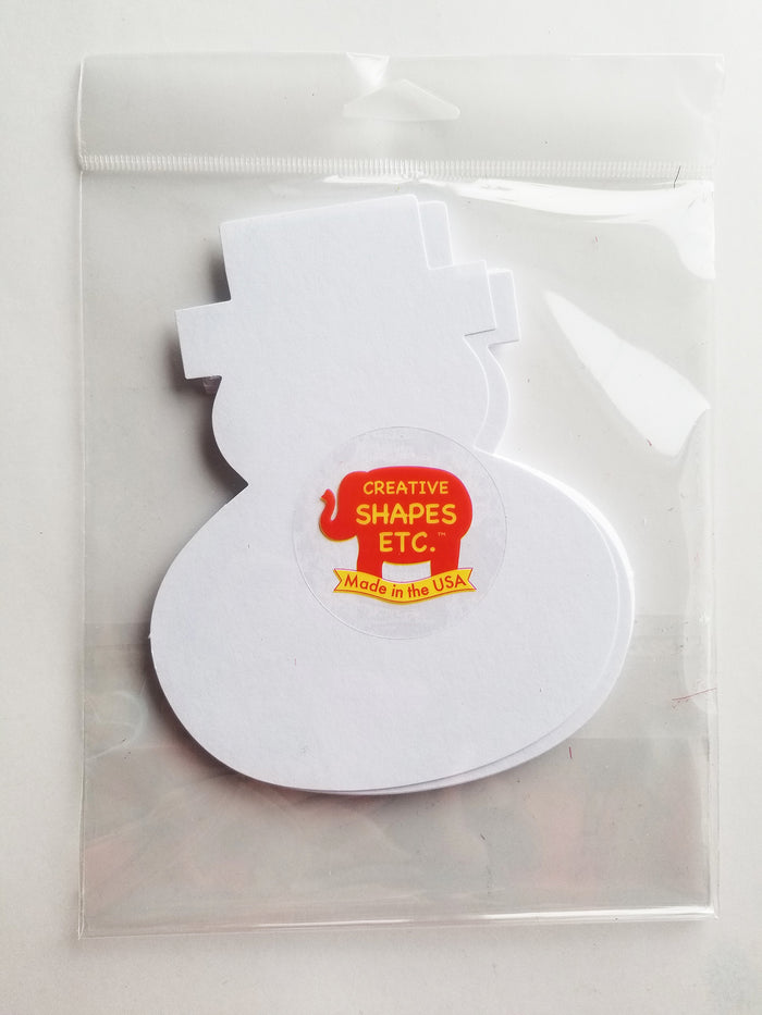 Large Single Color Cut-Out - Snowman - Creative Shapes Etc.