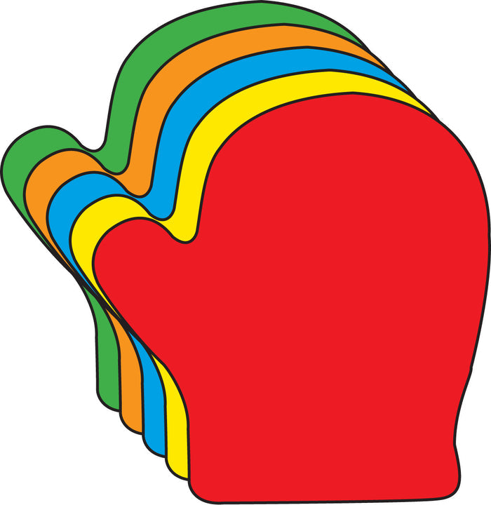 Mitten Assorted Color Creative Cut-Outs- 5.5" - Creative Shapes Etc.