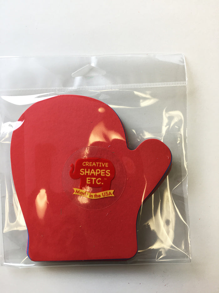 Mitten Assorted Color Creative Cut-Outs- 5.5" - Creative Shapes Etc.