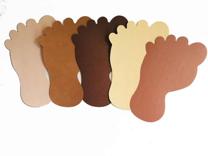 Large Multicultural Cut-Out - Foot - Creative Shapes Etc.