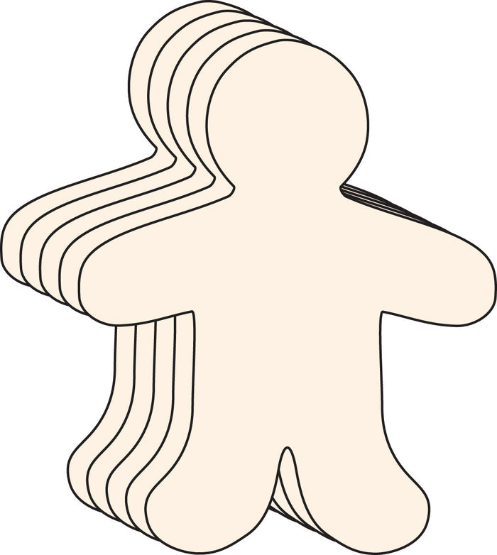 Person Foam Large Single Color Creative Cut-Outs- 5.5" - Creative Shapes Etc.