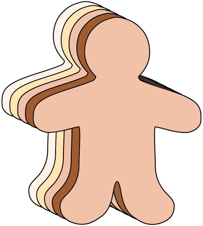 Multicultural person cut-out illustration