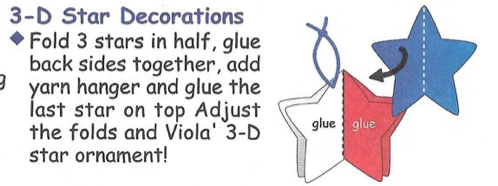 Star Tri-Color Creative Cut-Outs- 5.5" - Creative Shapes Etc.