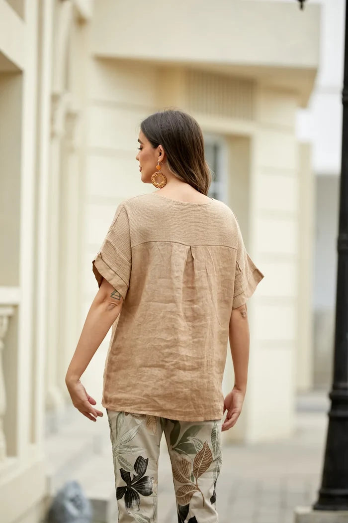 Shooting Star Linen Top