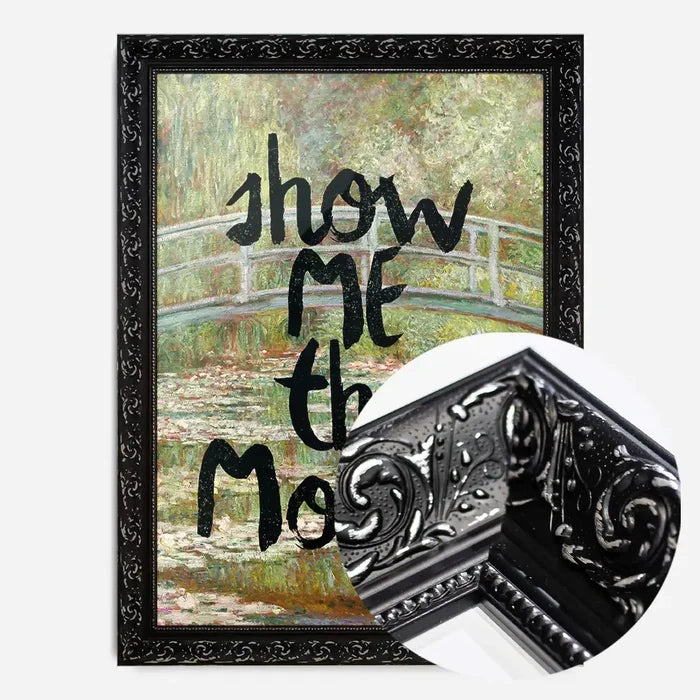 21x30cm | 8¼ x 11¾in / Black Ornate Frame