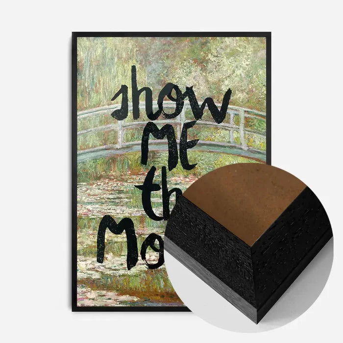 21x30cm | 8¼ x 11¾in / Black Wood Frame