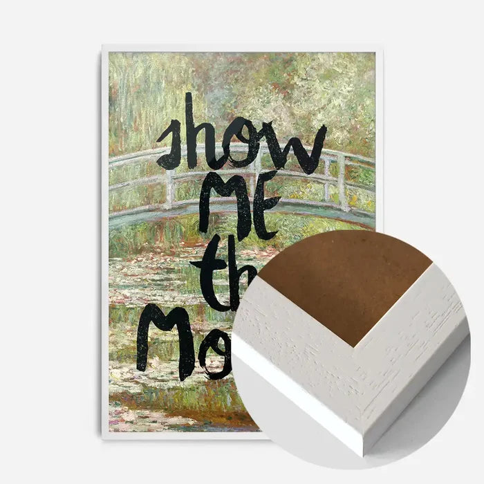 21x30cm | 8¼ x 11¾in / White Wood Frame