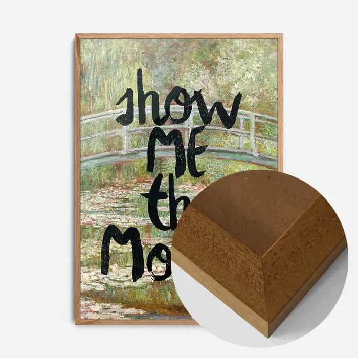 21x30cm | 8¼ x 11¾in / Oak Wood Frame
