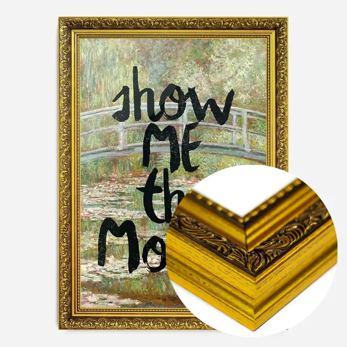 21x30cm | 8¼ x 11¾in / Gold Ornate Frame