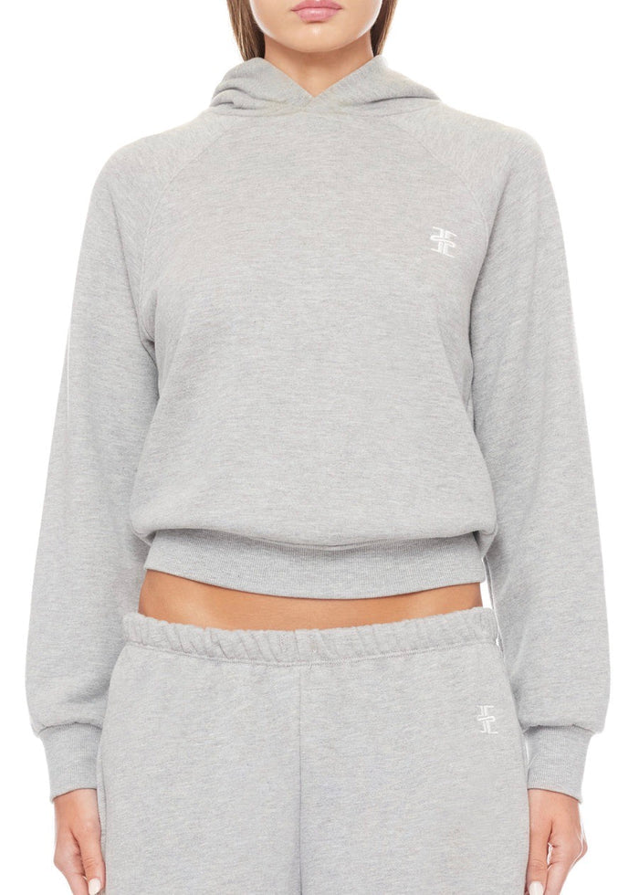 Shrunken Hoodie Sweatshirt (Heather Grey)