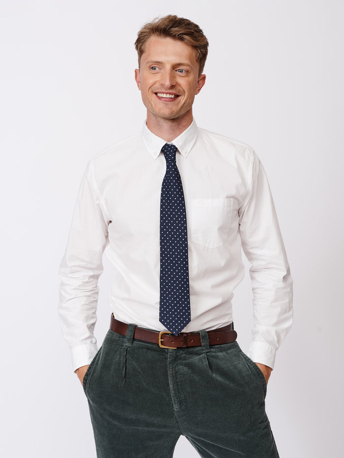 Aubin Spot Silk Tie | Ties