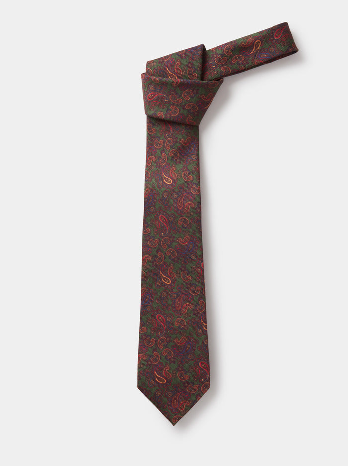 Aubin Paisley Silk Tie | Ties