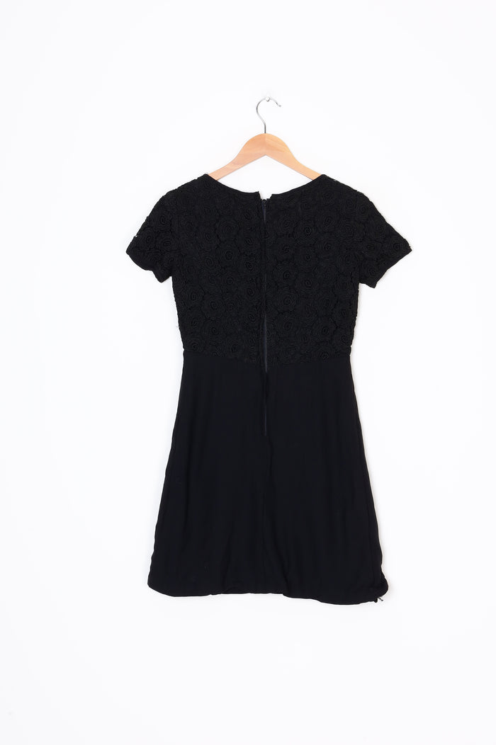 Siltex (NZ Vintage) Womens Black Dress Size S