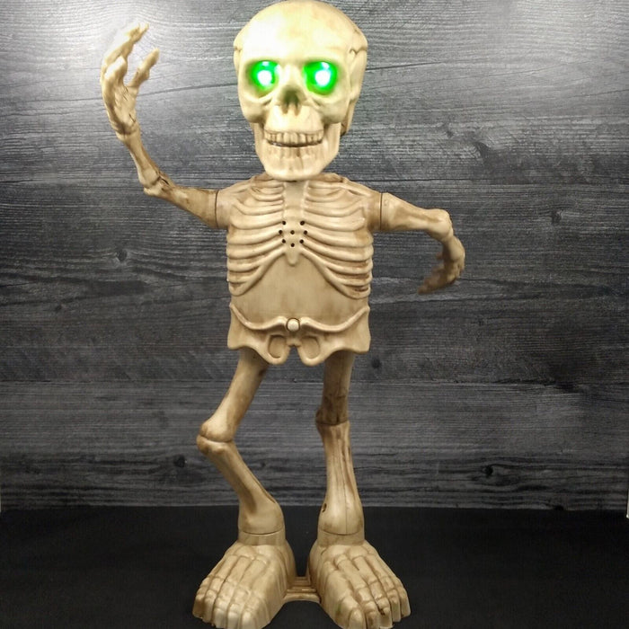 Singing Dancing Animated Halloween Skeleton 16" Led Eyes Sings Twist And Shout
