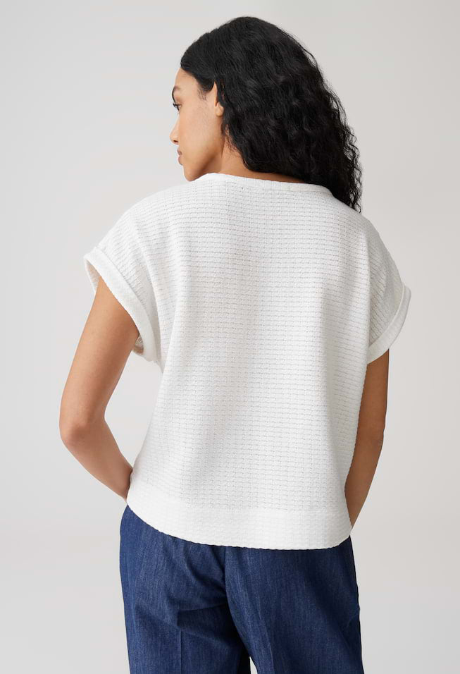Sishell Honeycomb Knit Top