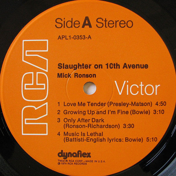 Slaughter On 10th Avenue (1st, US Press)