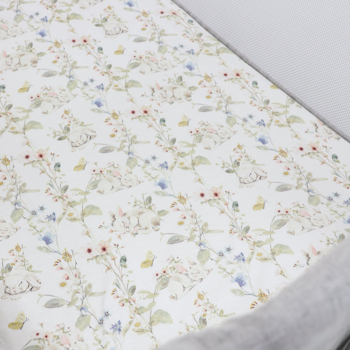 Sleeping Bunny Jersey Co Sleeper/Bedside Sleeper Fitted Sheet - Bubba Blue Australia