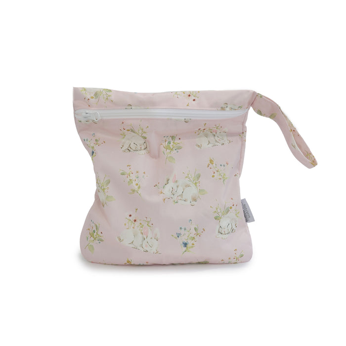 Sleeping Bunny 2pk Wet/Dry Bags Bundle - 25x28cm & 30x35cm - Bubba Blue Australia