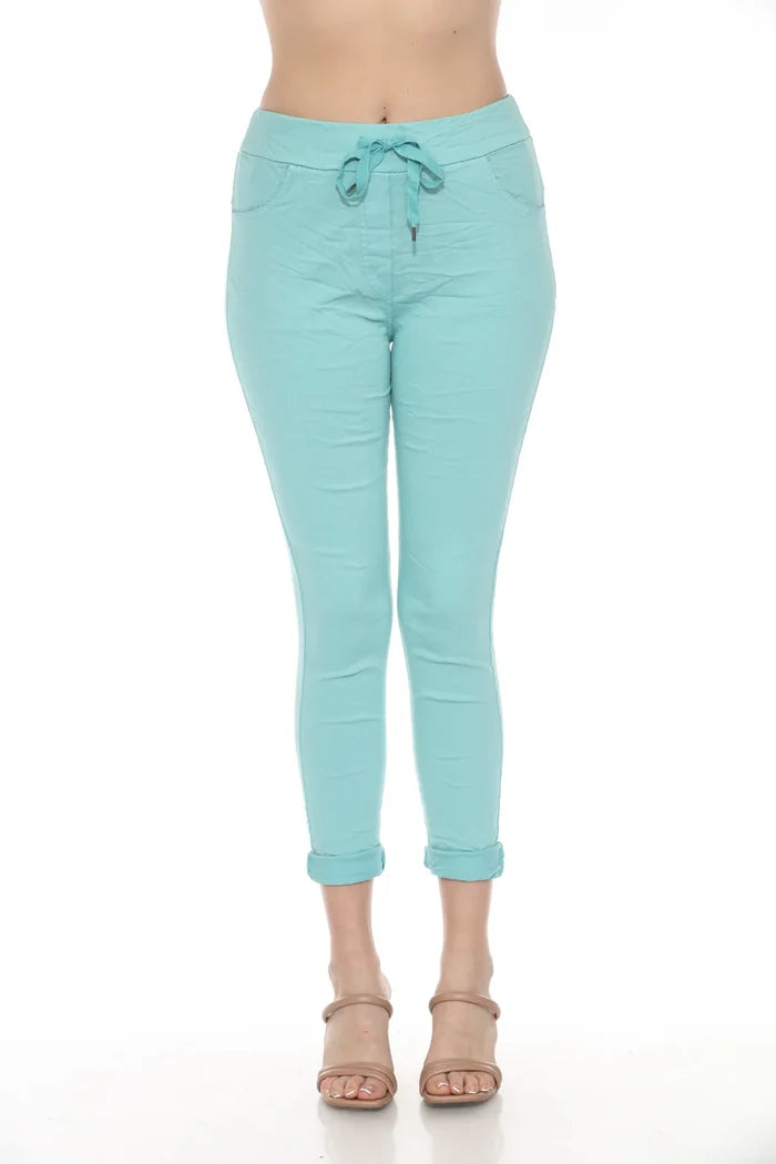 Smeraldo Solid Stretch Pants